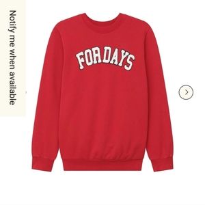 Fordays Varsity Sweatshirt Classic Crew Sz M Sustainable Fashion